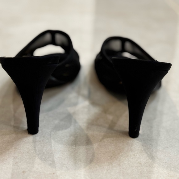 Chanel mesh open toe black slide - Picture 4 of 5